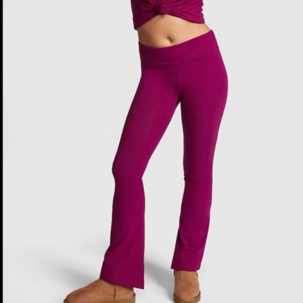 PINK VS Foldover Cotton Flare Legging size XXL NWT - Picture 8 of 9